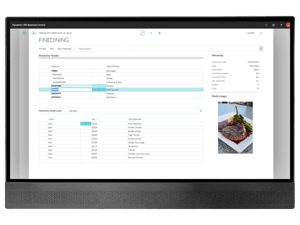 FT LS Central for restaurants-back office management-Manage menus and recipes-screen
